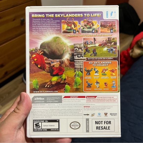 Wii - Skylanders Giants (2012) - Not For Resale - Used / Complete - Picture 3 of 3